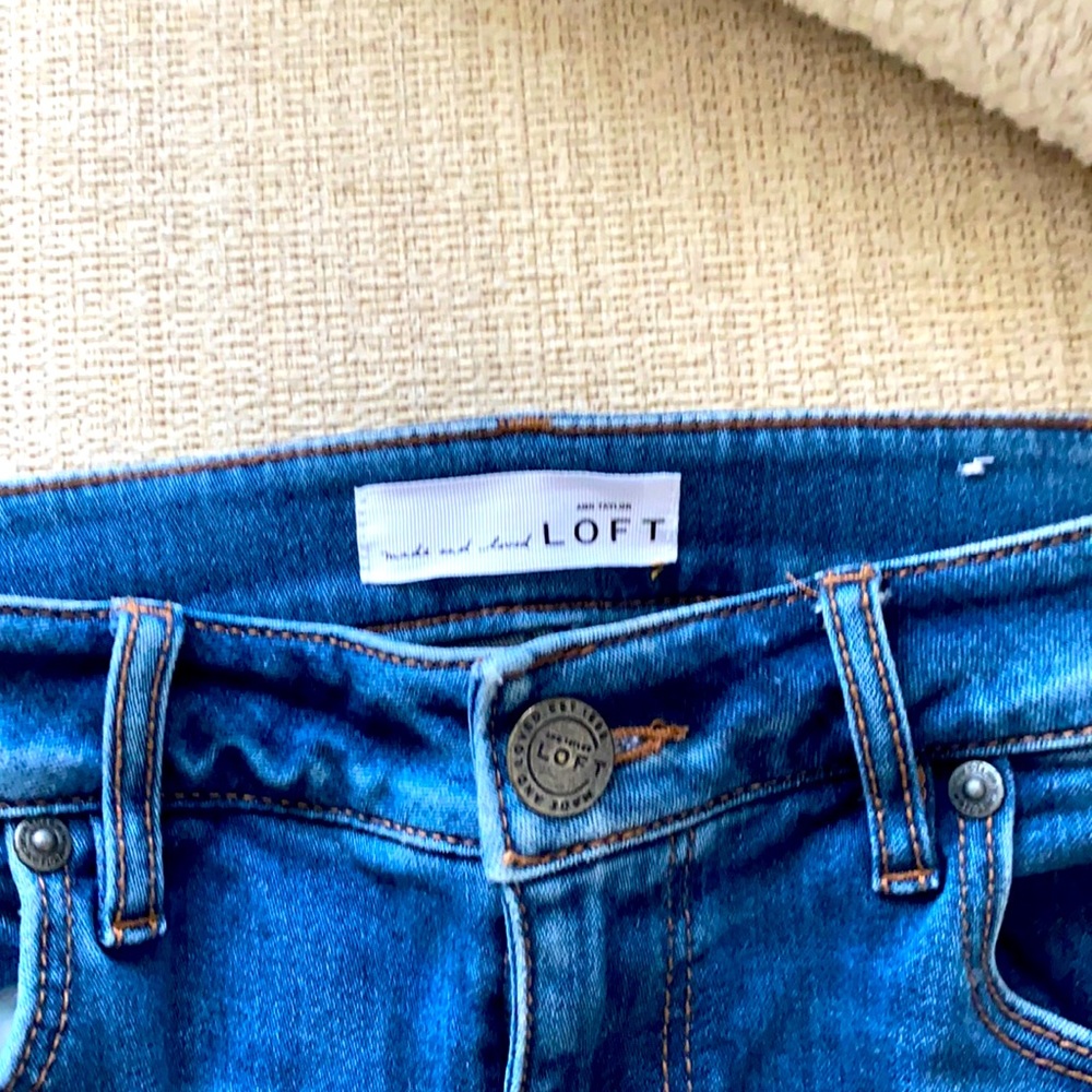 Loft - curvy, skinny jeans.